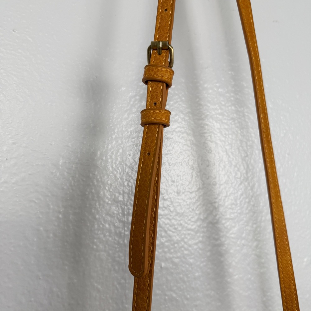 Free People Carrie Circle Mustard Shoulder Bag Bamboo Ring Boho - Picture 14 of 16